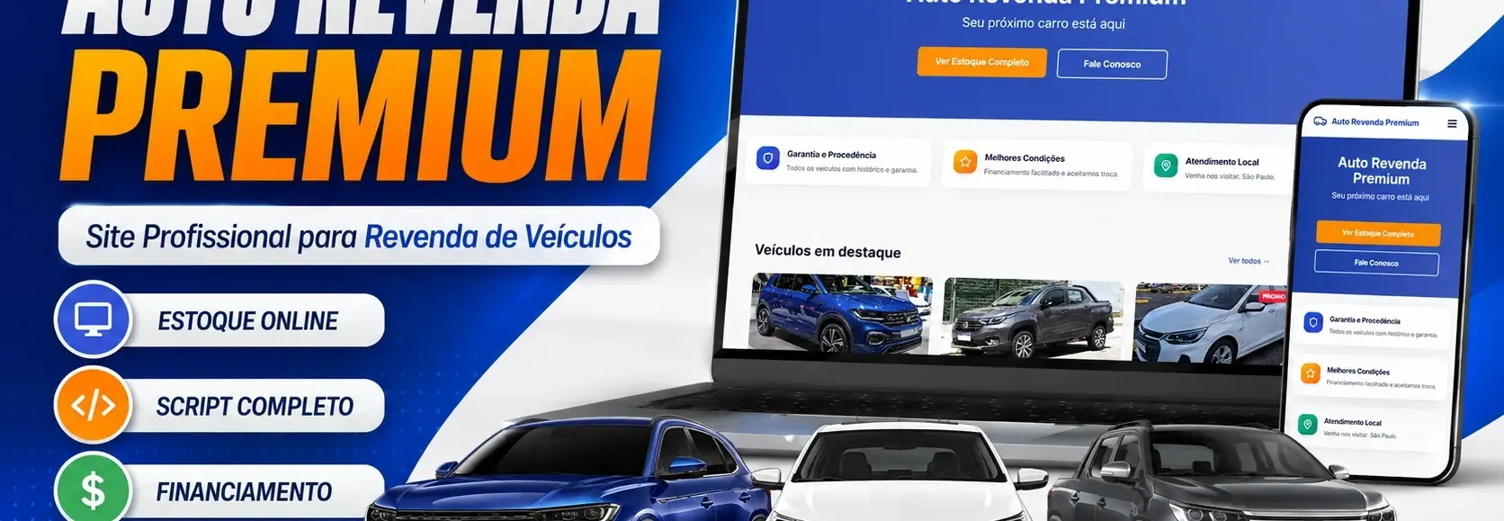 Sistema Completo para Revenda de Veículos – Site + Painel