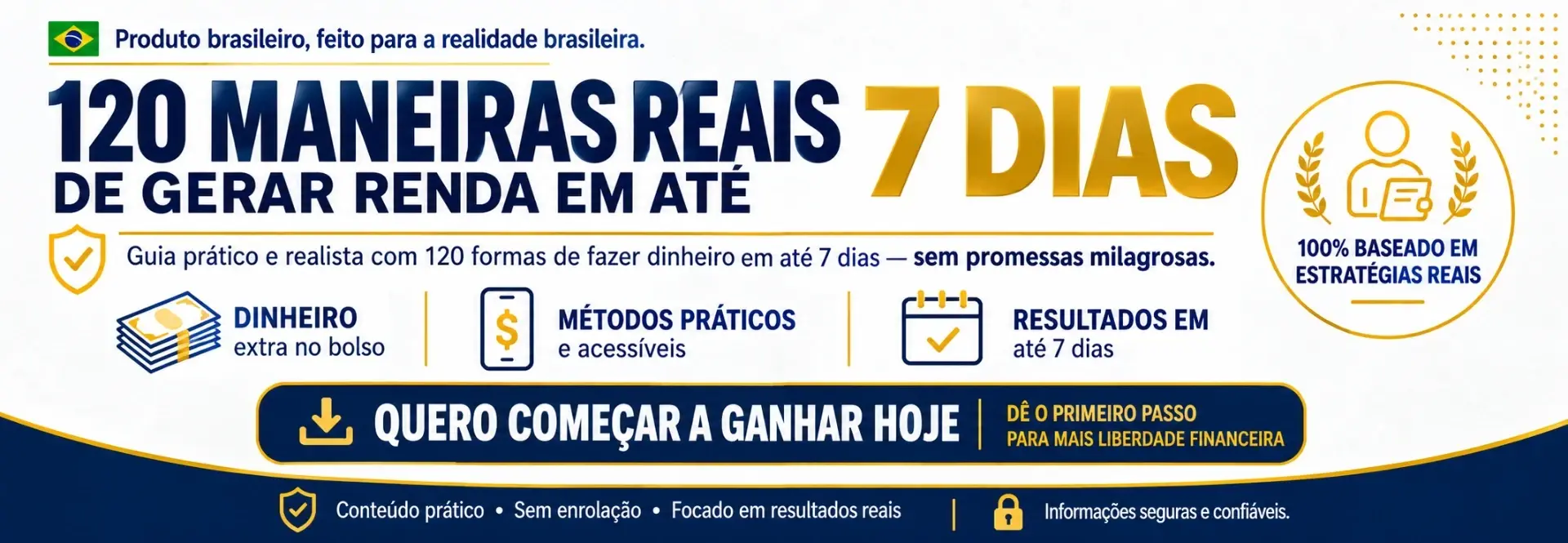 🔥 120 Maneiras Reais De Gerar Renda Em Até 7 Dias!