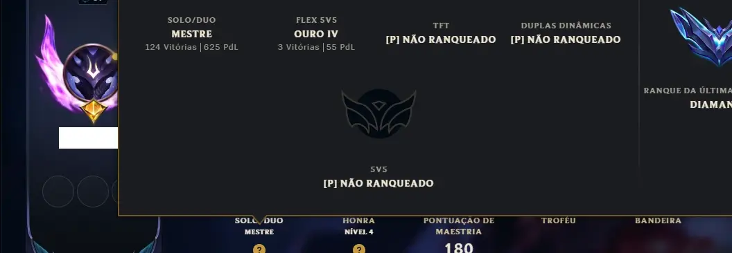 Mestre com 110 Champs e 51 Skins ( 625 PDL )