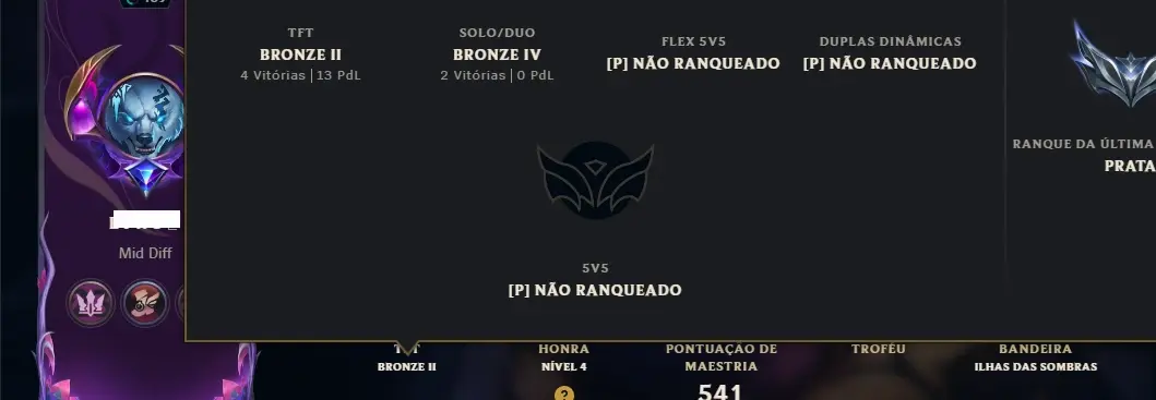 Bronze 4 com TODOS os Champs e 283 Skins +6 Prestigios