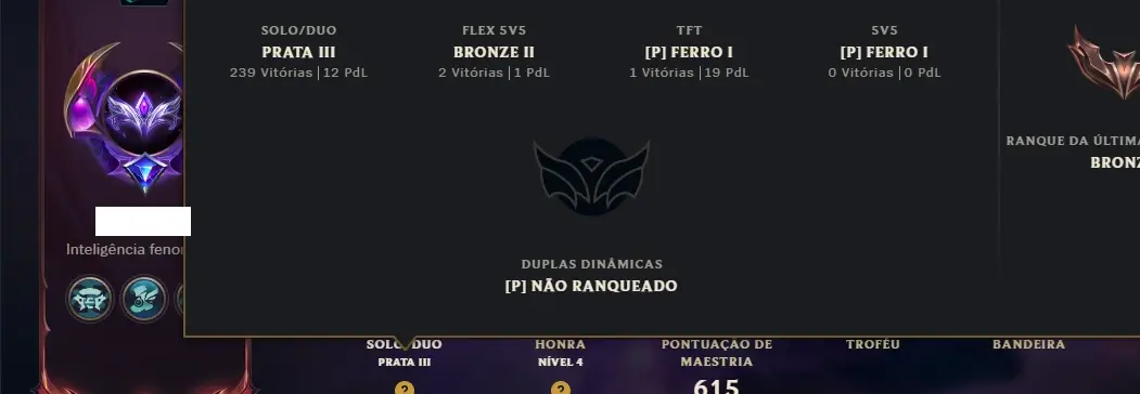 Prata 3 com TODOS os Champs e 211 Skins (Mais de 500 Jogos)