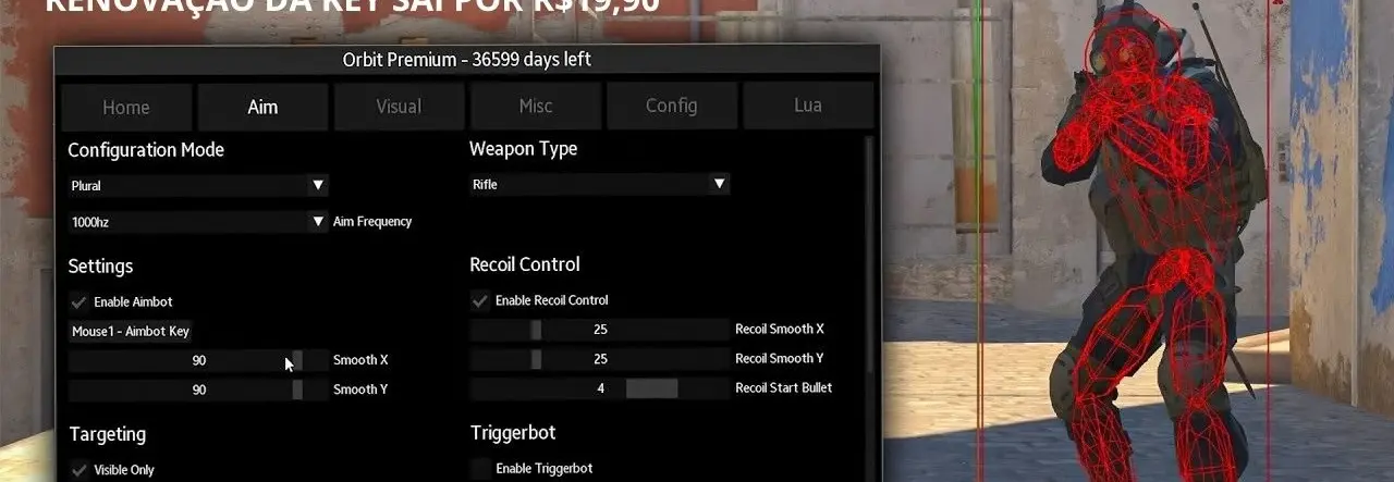 CS2 NOVO CHEAT MENSAL UPDATE SETEMBRO + SKIN CHANGER