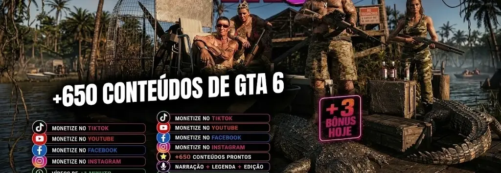 +650 VÍDEOS / CONTEUDOS PARA GTA 6