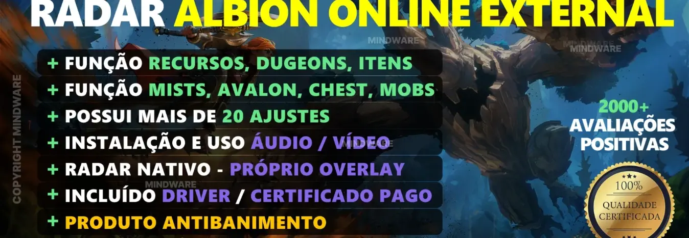 RADAR HACK ALBION ONLINE EXTERNAL ✅100% SEGURO E RECOMENDADO