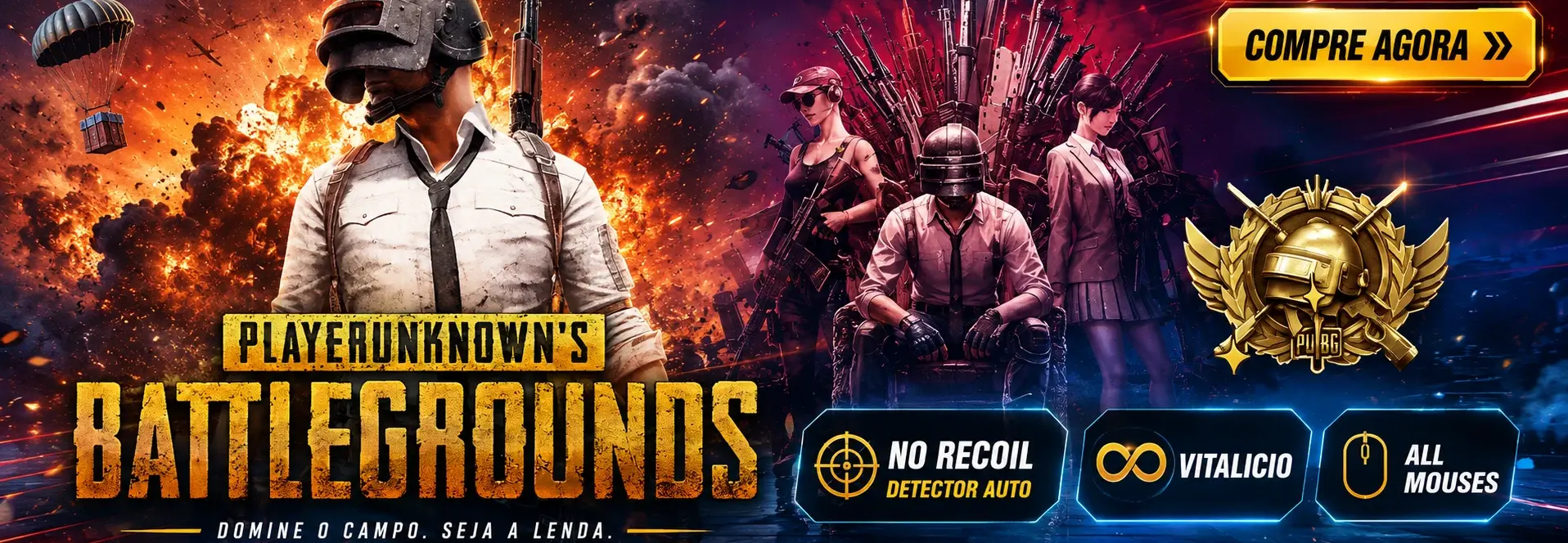 PUBG - No Recoil Detector 2.0 - [15 DIAS]