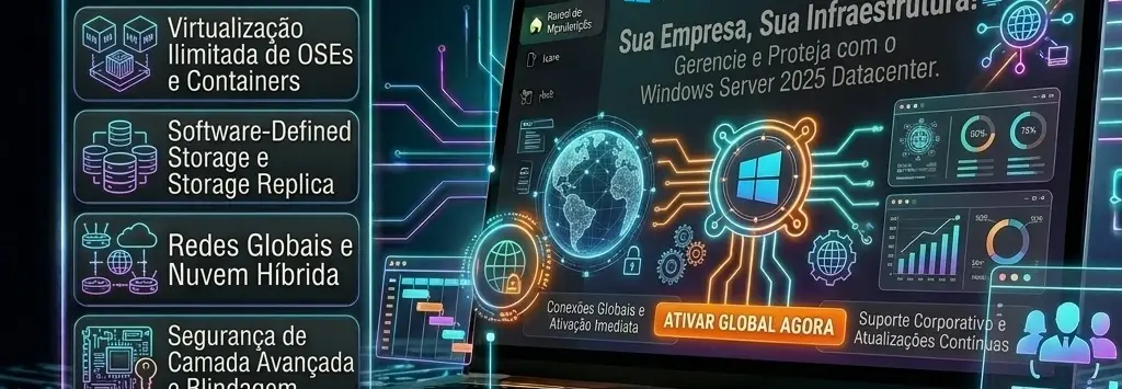 Windows Server 2025 Datacenter Microsoft Key GLOBAL