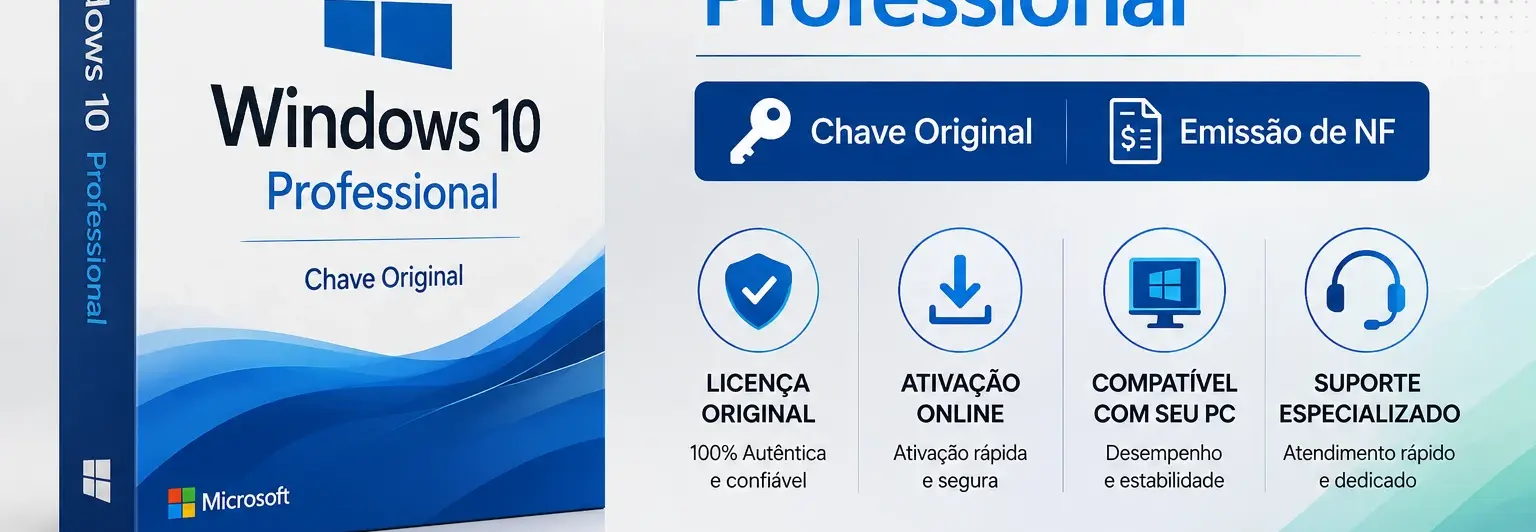 windows 10 Professional – Chave Original | Emissão de NF