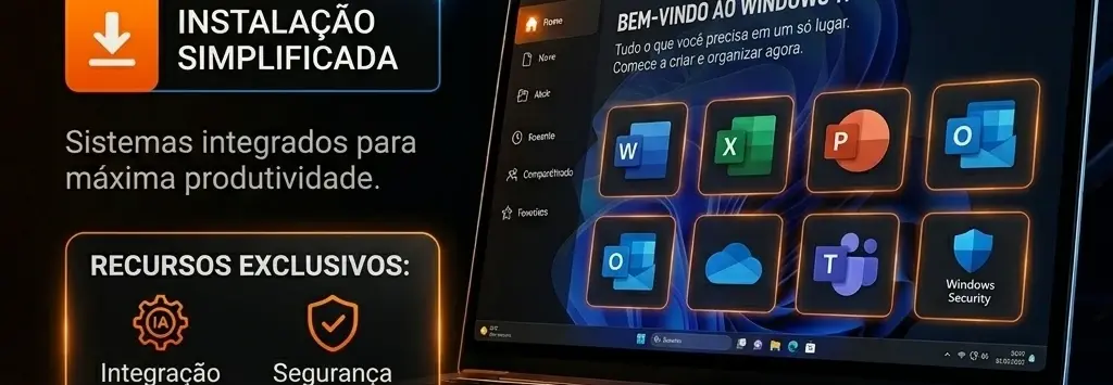 Windows 11 Professional + Office 2024 Pro C/ Nota Fiscal