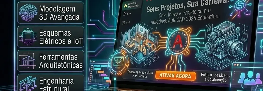 Autodesk AutoCAD 2025 Education (PC) (1 Device, 1 ano)
