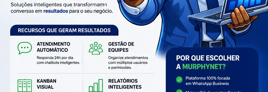 MurphyHub | Multiatendimento para WhatsApp, Facebook e Insta