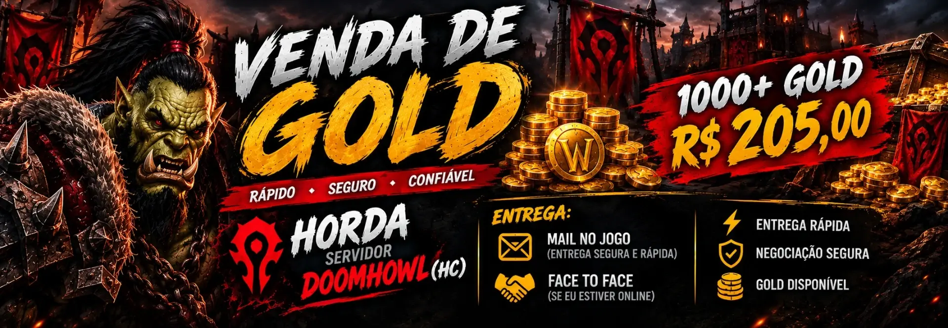 1K GOLD - Horda - Doomhowl (HC)