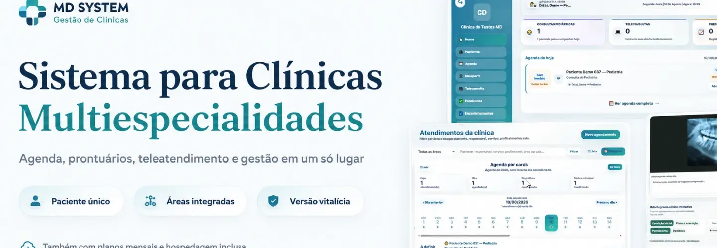 Sistema Clínicas Agenda Prontuário Financeiro Multi Médicos