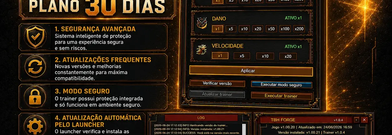 TBH: FORGE Trainer atualizado 24/06 (Acesso de 30 dias)