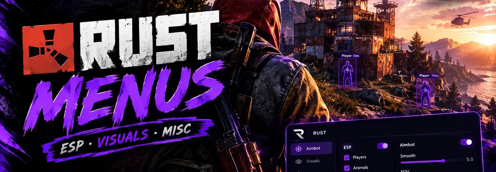 Hack RUST ESP AIMBOT ESP ITEM Cheat Menu