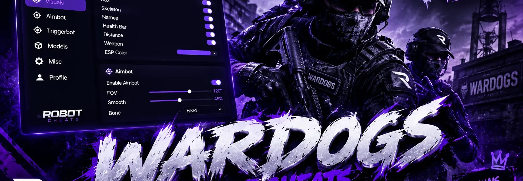 Hack Wardogs o Melhor Cheat Menu TEM TUDO! PERMANENTE