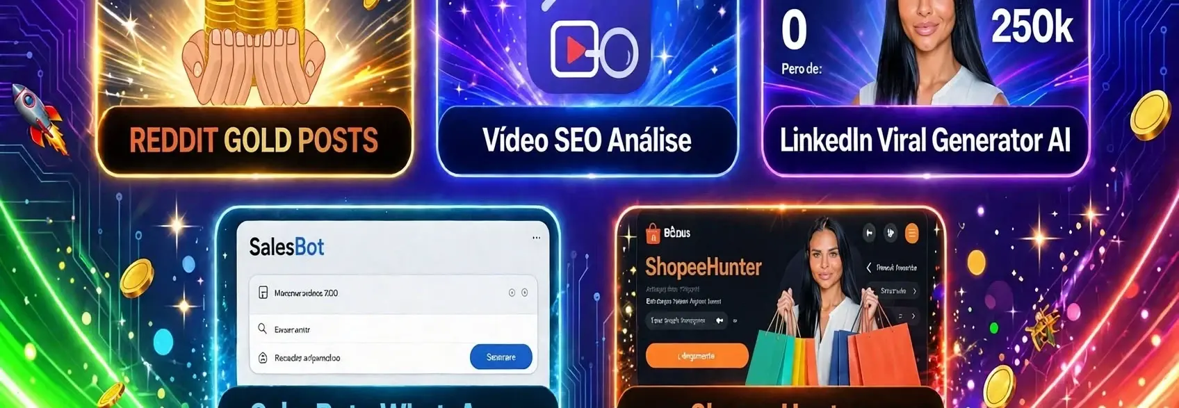 5 IAs Secretas Que Gera Vendas 24h | Reddit + SEO + LinkedIn