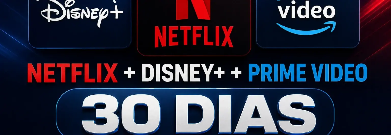 Netflix 4K Privada + Disney Plus + Prime Video