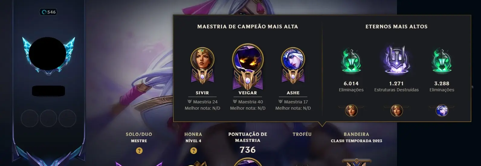 Conta Mestre | Main ADC (Conta Antiga)