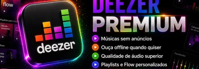 Deezer Premium|30 Dias de Suporte.