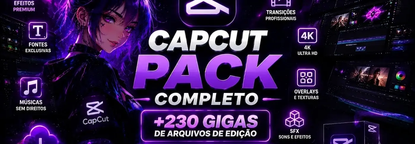 🚀 Capcut Pack Completo +230Gb De Arquivos De Edição