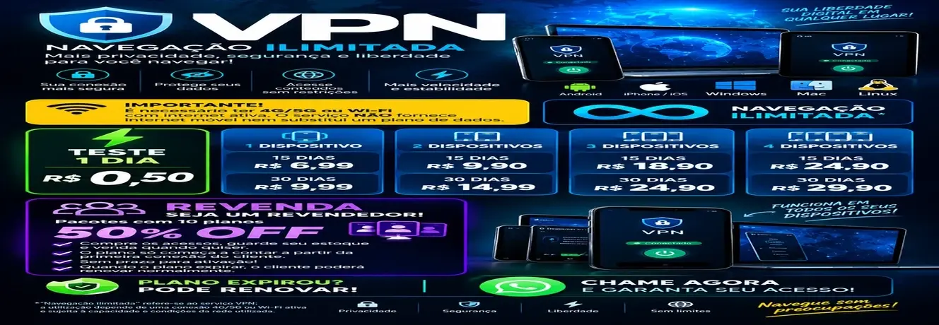 🚀 Vpn Com Navegação Ilimitada 📲💻
