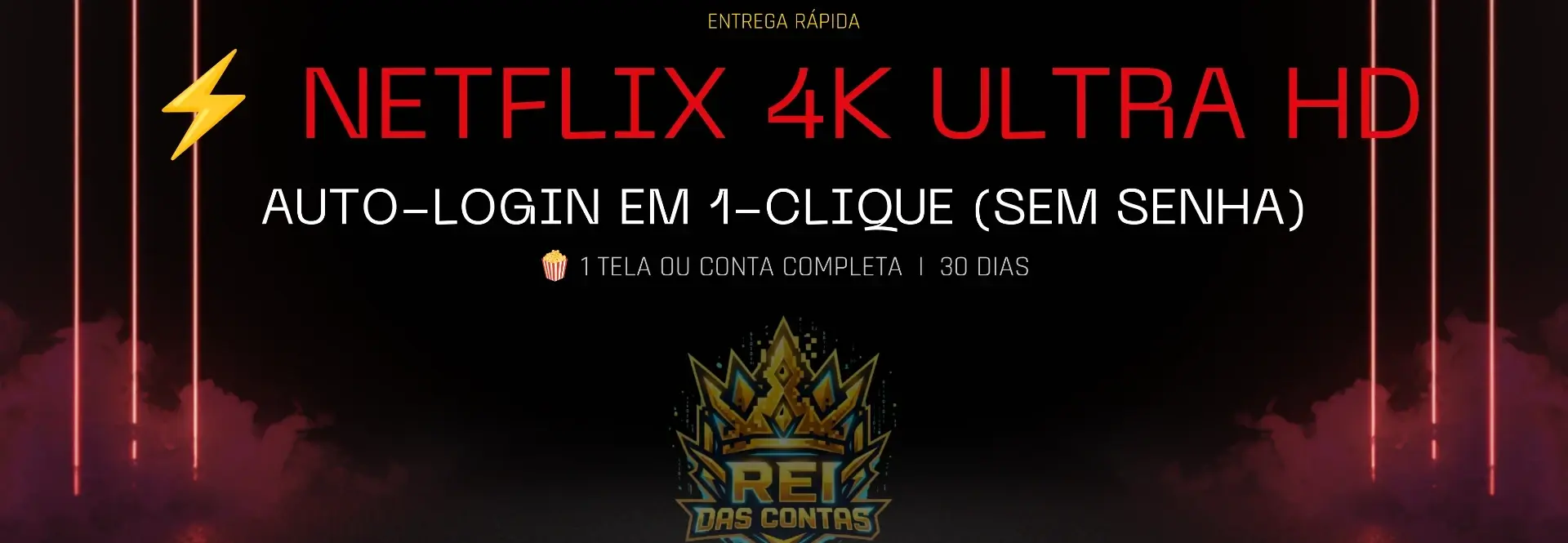 ⚡ Netflix 4K Ultra Hd | Auto-Login Em 1-Clique (Sem Senha)