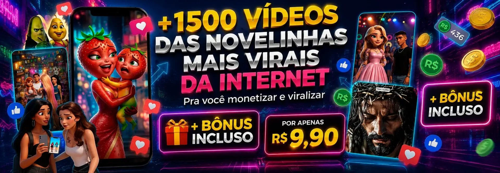 Pack Viral / Cortes Frutas Falantes 🔥