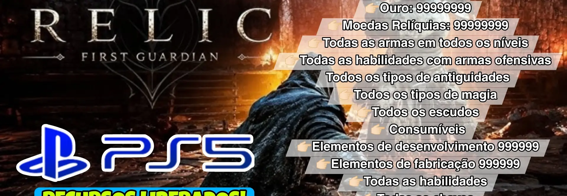 The Relic: First Guardian (PS5) - Nível Maximo, Armas, Etc!!