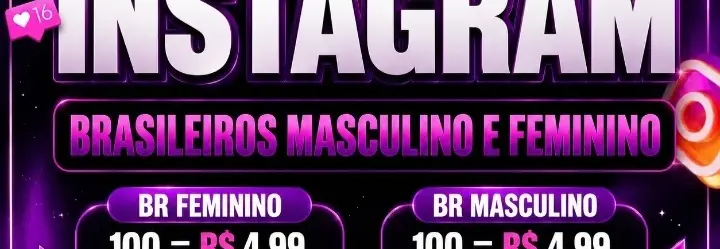 Seguidores Instagram Brasileiro(As) Feminino Ou Masculino