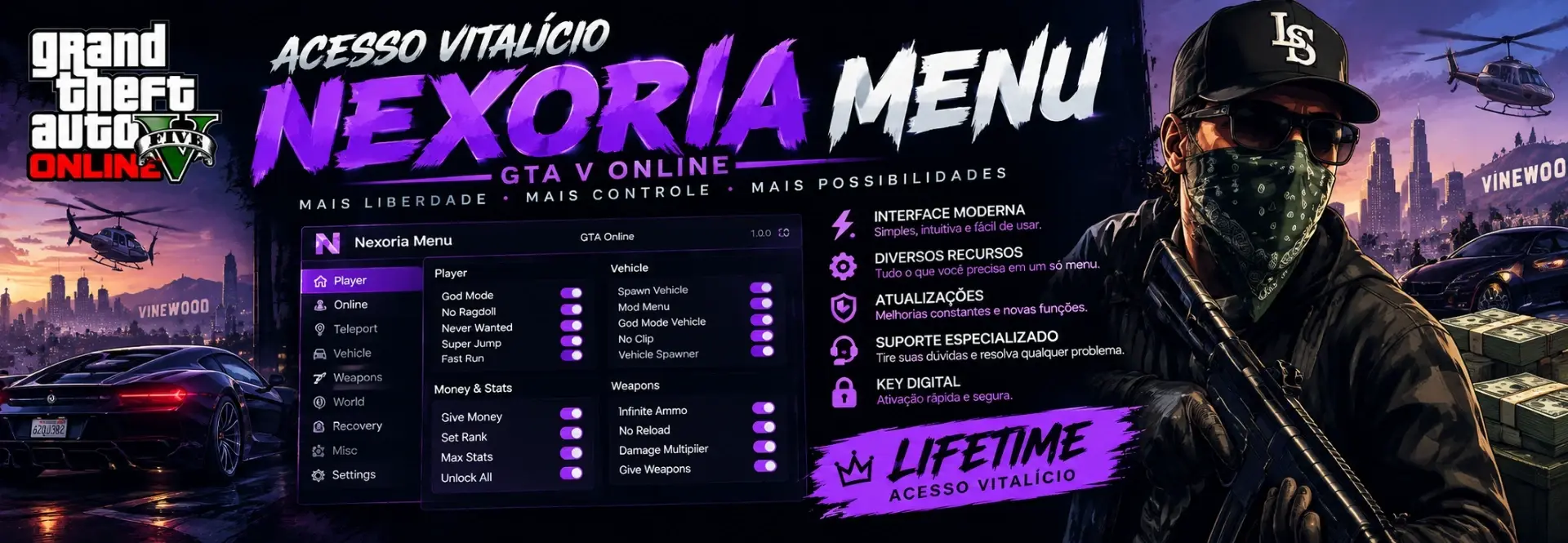 Nexoria menu Gta v lifetime