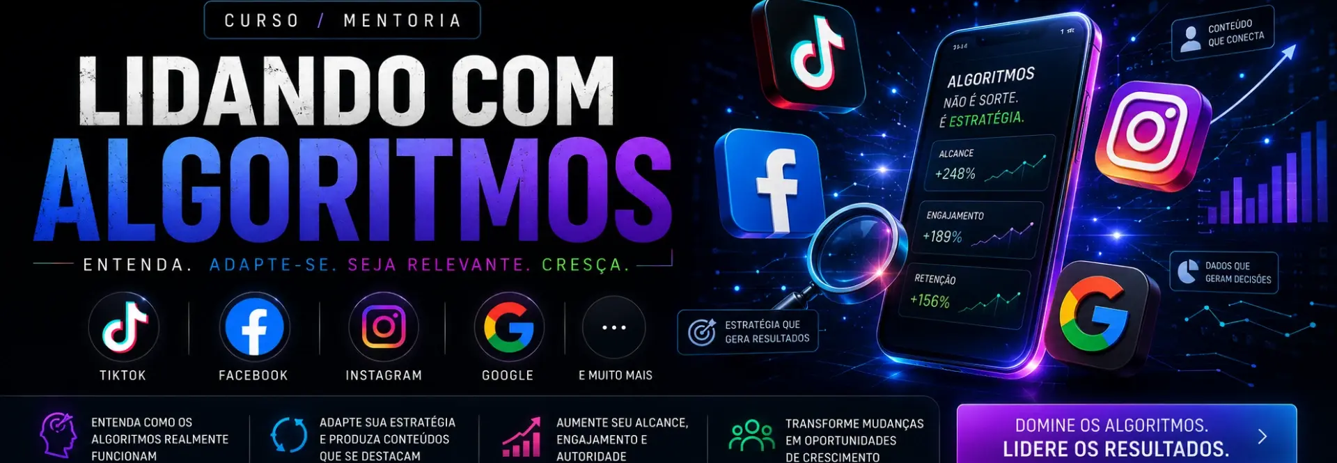 Lidando com Algoritmos (Tiktok, Facebook, Instagram, Google)