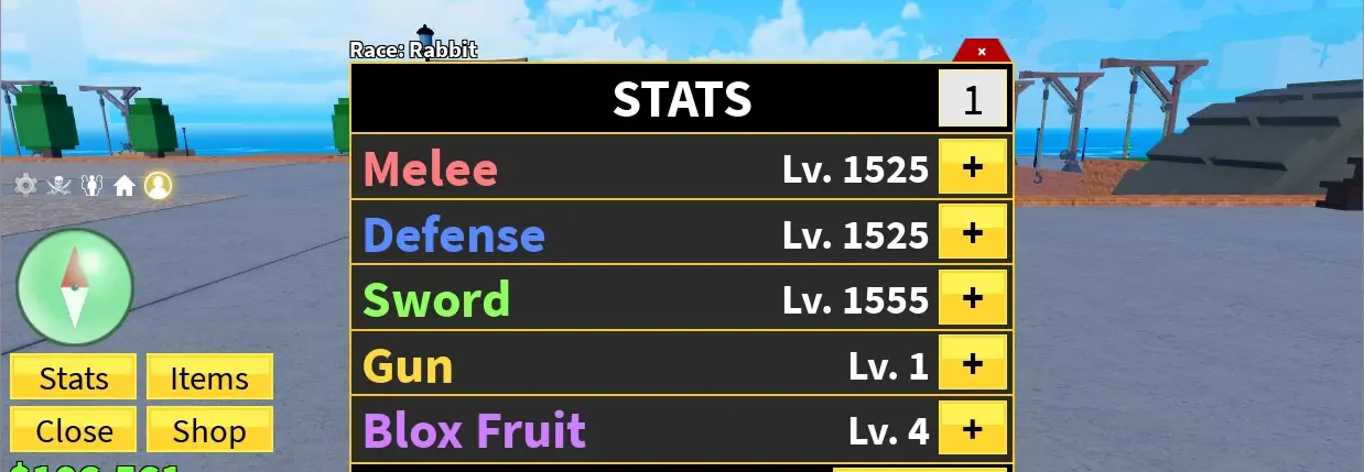 CONTA BLOX FRUITS LVL 1500+DRAGON, BUDDHA, LIGHT E DARK PERM