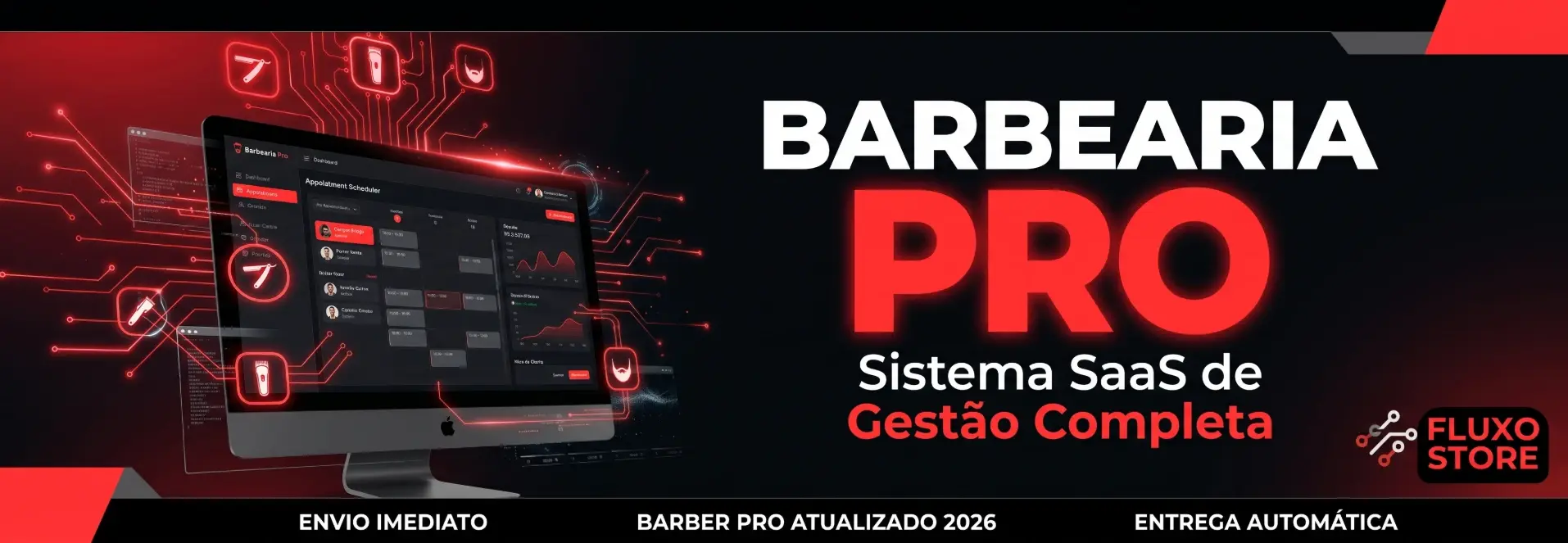 Barbearia Pro: Sistema SaaS de Gestão Completa