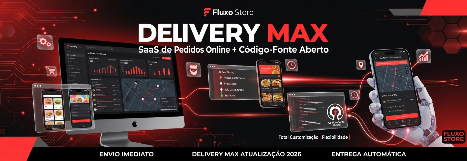 Delivery Max: SaaS de Pedidos Online + Código-Fonte Aberto