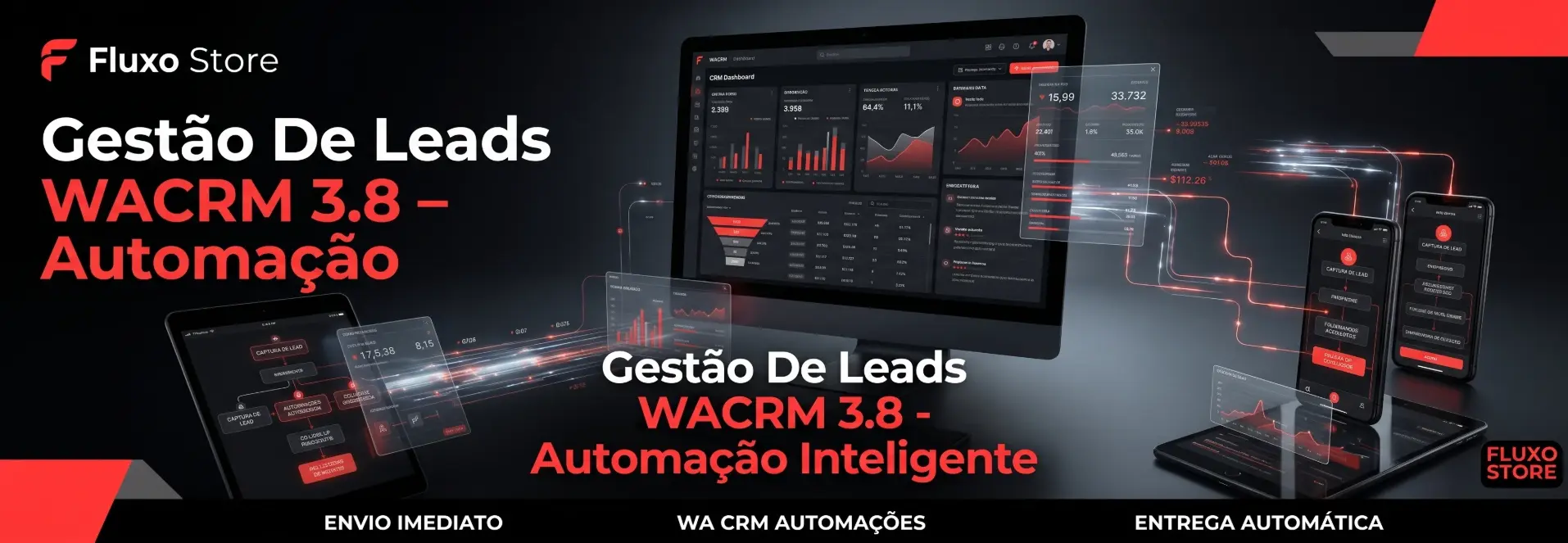 Gestão De Leads WACRM 3.8 - Automação Inteligente