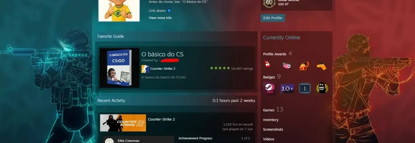 Conta Steam (Preço Aprox. : R$ 900+)!
