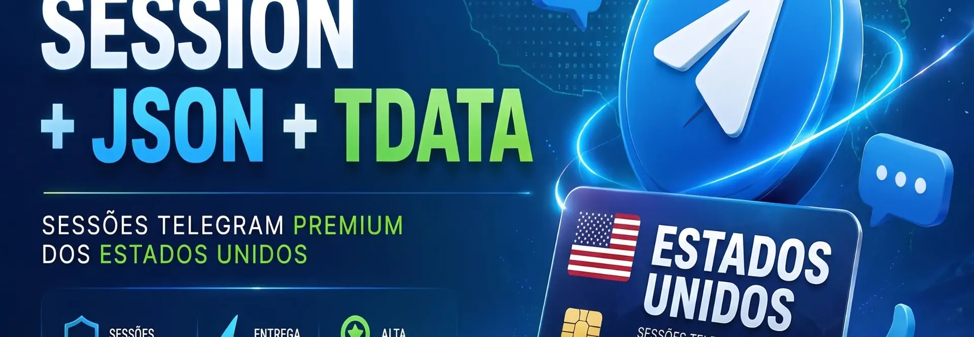 📦20 Contas de Telegram dos EUA - 240 Dias de Idade
