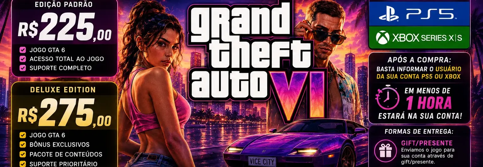 🎮 GTA 6 EM PRÉ-VENDA – GARANTA O SEU AGORA! 🔥