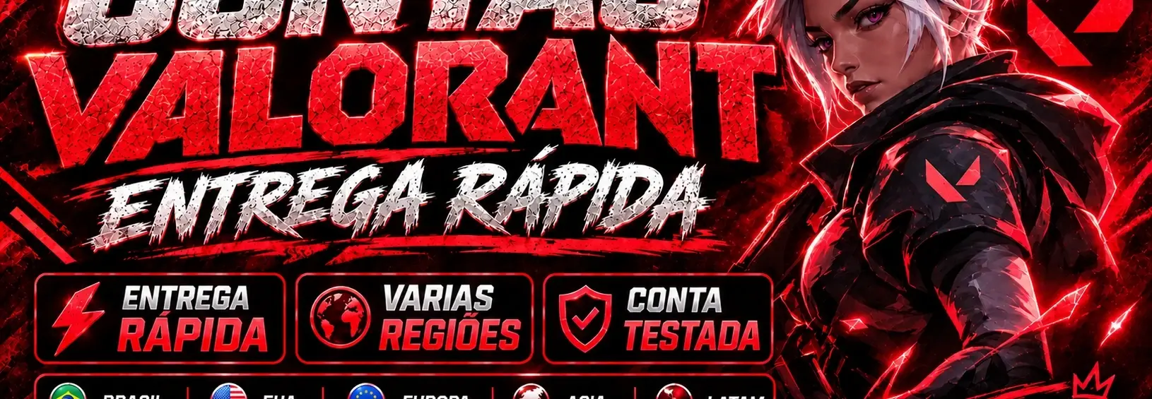 Conta Valorant Smurf Gringas| Full Acesso | Entrega Rápida