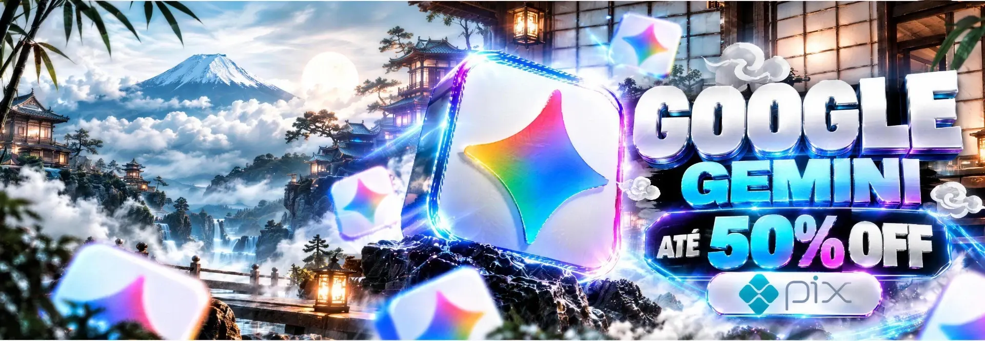 GOOGLE GEMINI - EM ATÉ 50% DE DESCONTO - OFERTA LIMITADA
