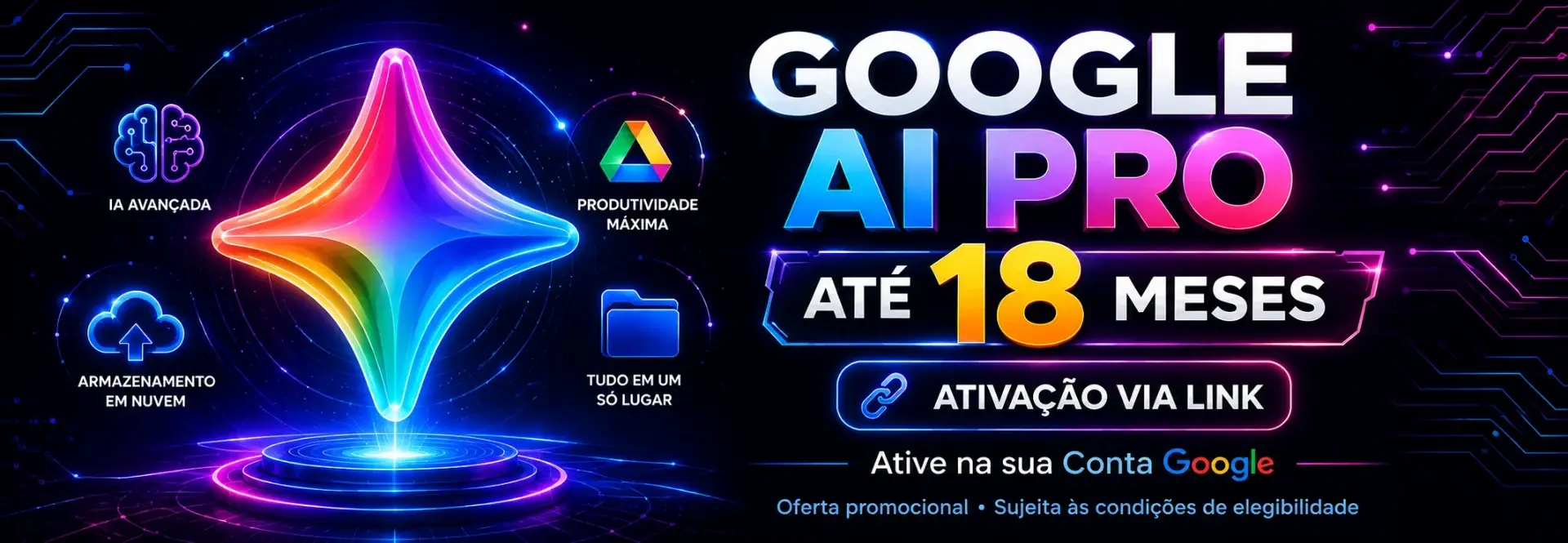 Google AI Pro — Até 18 Meses