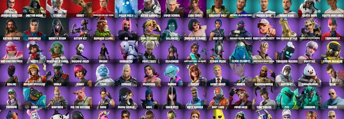 198 Skins The Reaper OG STW Gold Midas Max Omega Rogue Agent