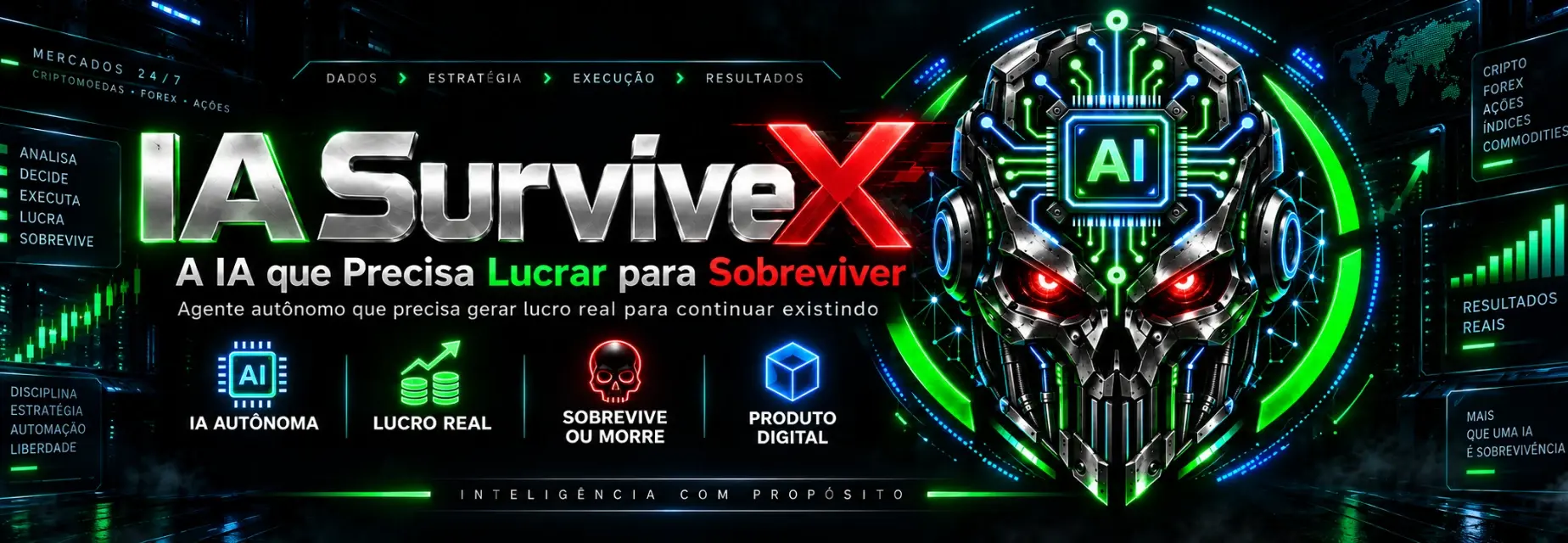 IA SurviveX — A IA que Precisa Lucrar para Sobreviver