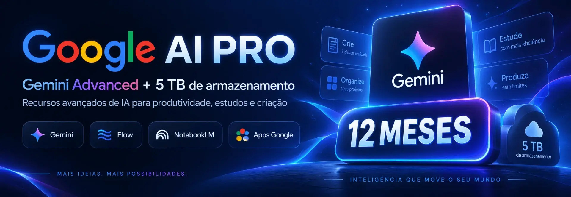 Google AI Pro 18 meses | Gemini + Flow + 5TB