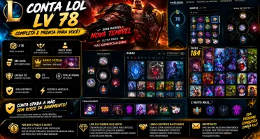 Conta Lv 78 | Low Elo | Sem Ranqueadas |