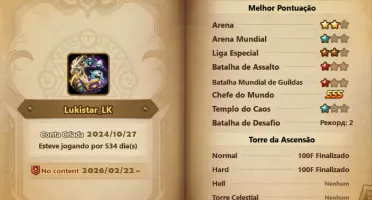 Conta Endgame | Zerath Ld + Dorothy | +80 Nat5
