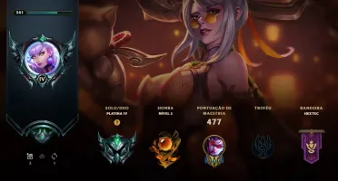 Conta lol quase full champ varias skins platina 4