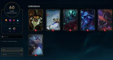 Conta League Of Legends Unranked 60 Skins