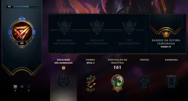 Conta League Of Legends Unranked 60 Skins