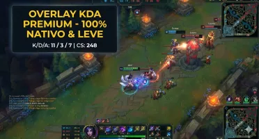 Overlay de Métricas KDA Premium para OBS Studio